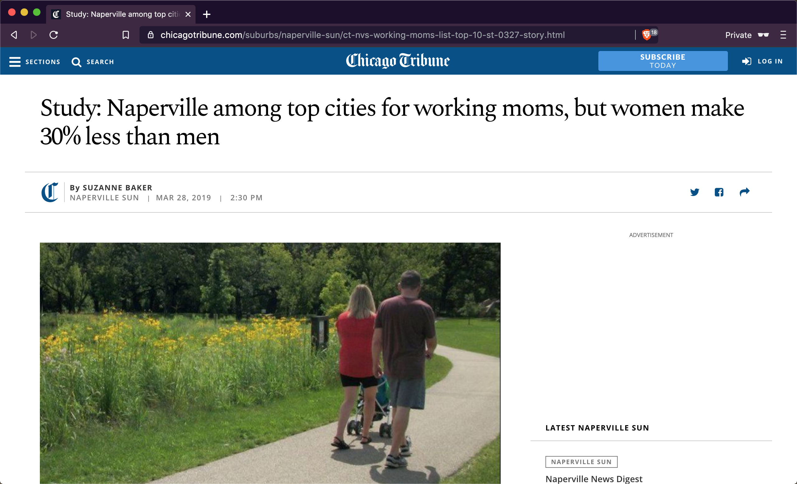 Chicago Tribune Story