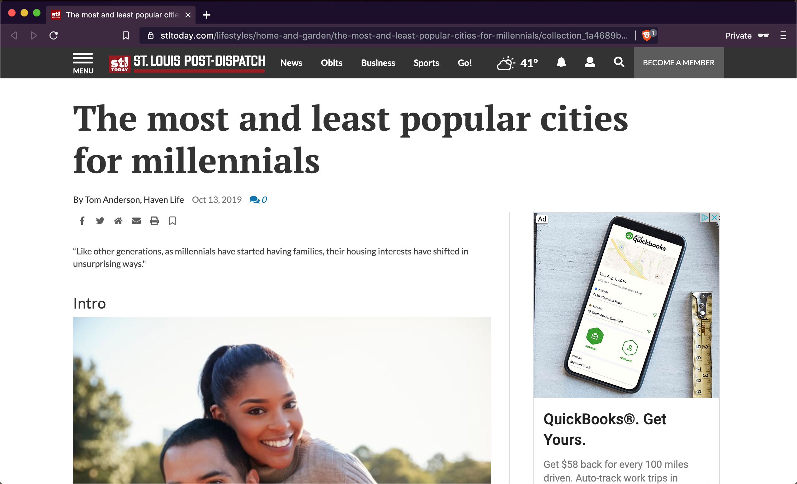 St. Louis Post-Dispatch Story